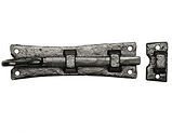 Kirkpatrick Black Antique Malleable Iron Shepherds Crook Straight Door Bolt (Multiple Sizes) - AB1156