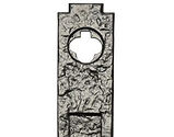 Kirkpatrick Malleable Iron Vertical Postal Door Knocker (311mm x 57mm), Black Antique - AB1233