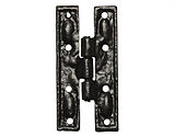 Kirkpatrick Black Antique Malleable Iron Cabinet Hinge (3.25 Inch) - AB1508 (sold in pairs) 