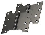 Kirkpatrick Smooth Black Malleable Iron Parliament Hinge (4, 5 OR 6 Inch) - AB1736