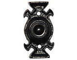 Kirkpatrick Black Antique Malleable Iron Bell Push - AB1753