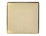 Carlisle Brass Eurolite Concealed 3mm Single Blank Plate, Antique Brass - AB1BB