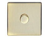 Carlisle Brass Eurolite Concealed 3mm 1 Gang Dimmer - LED, Antique Brass - AB1DLED