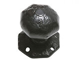 Kirkpatrick Un-Sprung Black Antique Malleable Iron Octagonal Mortice Door Knob - AB3056 (sold in pairs)
