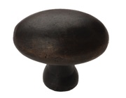 Cardea Ironmongery Oval Cupboard Knob (35mm x 25mm), Dark Bronze - AB349DB