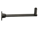 Kirkpatrick Black Antique Malleable Iron Fanlight Roller Arm Window Stay - AB4120