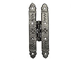Kirkpatrick Black Antique Malleable Iron Cabinet Hinge (6.75 Inch) - AB619 (sold in pairs) 