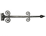 Kirkpatrick Black Antique Malleable Iron Hinge (16.5 Inch) - AB622 (sold in pairs) 
