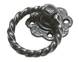 Kirkpatrick Black Antique Malleable Iron Gate latch (76mm Diameter) - AB679