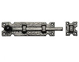 Kirkpatrick Black Antique Malleable Iron Straight Door Bolt (Multiple Sizes) - AB812
