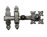Kirkpatrick Black Antique Malleable Iron Gate Latch (177mm and 203mm Length) - AB866