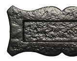 Kirkpatrick Malleable Iron Letter Plate (228mm x 101mm), Black Antique - AB962