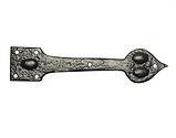 Kirkpatrick Black Antique Malleable Iron Hinge Front (9.75 Inch) - AB977 (sold in pairs) 