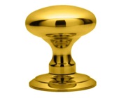 Carlisle Brass Ice Large Concealed Fix Mortice Door Knob, Polished Brass - AC050 (sold in pairs)