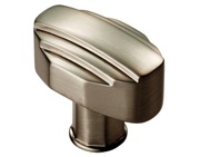 Carlisle Brass Fingertip Art Deco Style Cabinet Knob (30mm), Satin Nickel - ADR501BSN