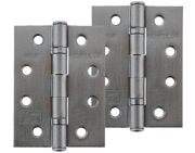 Atlantic 4 Inch Fire Rated Ball Bearing Hinges Grade 11, Satin Stainless Steel - AHG111433SSS (sold in pairs)