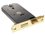 Atlantic Horizontal 3 Lever Standard Key Mortice Sash Lock (6 Inch), Polished Brass - ALKHZSPB