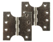 Atlantic Parliament Hinges (4 Inch), Distressed Silver - APH424DS (sold in pairs)