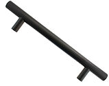 Atlantic Hardware Stainless Steel Commercial 32mm Diameter T Bar Pull Handle, Matt Black - APH45032TBARMB