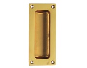 Carlisle Brass Fingertip Flush Pull Handles (102mm x 45mm), Polished Brass - AQ90