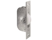 Carlisle Brass Galvanised Sash Window Axle Pulley (Square Forend), Polished Chrome With Nylon Wheel - AQ92CP