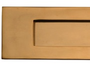 Cardea Ironmongery Letter Plate (268mm x 108mm OR 350mm x 98mm), Unlacquered Brass - AR430UNL