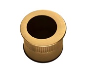 Carlisle Brass Manital Sliding Door Small Round Flush Pull (29mm Diameter), Satin Brass - ART56SB