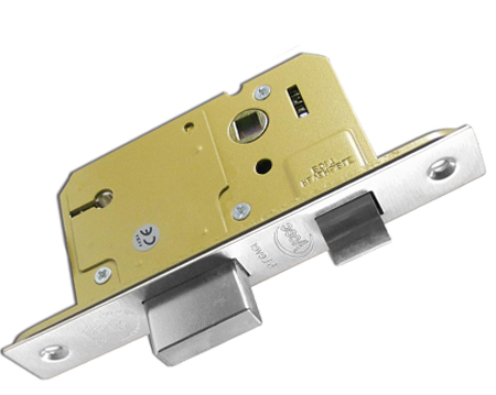 Asec Insurance Rated 5 Lever Sash Locks, Silver Or Brass Finish - AS11323