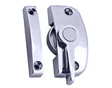 ASEC Reversible Handing Non-Locking Window Pivot (8.5mm, 11.55mm Keep Or Without Keep), Chrome - AS11668