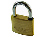 Asec Small 3 Pin, Standard Open Shackle, Brass Padlocks, 20mm, K/A Or K/D Options - AS2500