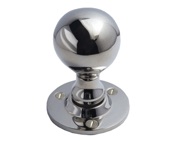 Cardea Ironmongery Ball Mortice Door Knob (55mm Diameter), Polished Nickel - AV023PN (sold in pairs)