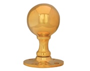 Cardea Ironmongery Ball Mortice Door Knob (55mm Diameter), Unlacquered Brass - AV023UNL (sold in pairs)