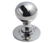 Cardea Ironmongery Ball Mortice Door Knob (45mm Diameter), Polished Nickel - AV038PN