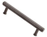 Alexander & Wilks Crispin Knurled T-bar Cupboard Pull Handle (128mm, 160mm OR 224mm c/c), Dark Bronze PVD - AW809-DBZPVD