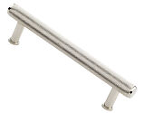 Alexander & Wilks Crispin Knurled T-bar Cupboard Pull Handle (128mm, 160mm OR 224mm c/c), Polished Nickel - AW809-PN