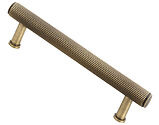 Alexander & Wilks Crispin Reeded T-Bar Cupboard Pull Handle (128mm, 160mm OR 224mm c/c), Antique Brass - AW809R-AB