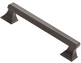 Alexander & Wilks Jesper Square Cupboard Pull Handle (128mm, 160mm OR 224mm c/c), Dark Bronze PVD - AW813-DBZPVD
