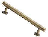Alexander & Wilks Round T-Bar Cupboard Pull Handle (128mm, 160mm OR 192mm c/c), Antique Brass - AW814-AB