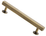 Alexander & Wilks Square T-Bar Cupboard Pull Handle (128mm, 160mm OR 192mm c/c), Antique Brass - AW815-AB