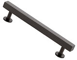 Alexander & Wilks Square T-Bar Cupboard Pull Handle (128mm, 160mm OR 192mm c/c), Dark Bronze - AW815-DBZ