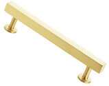Alexander & Wilks Square T-Bar Cupboard Pull Handle (128mm, 160mm OR 192mm c/c), Satin Brass - AW815-SB
