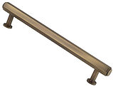 Alexander & Wilks Vesper Hex T-Bar Cupboard Pull Handle (128mm, 160mm OR 224mm c/c), Antique Brass - AW830-128-AB