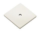 Alexander & Wilks Quantock Square Backplate (38mm x 38mm), Polished Nickel - AW893-38-PN