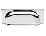 Alexander & Wilks Quantock Cupboard Cup Handle (96mm c/c), Polished Chrome - AW905PC