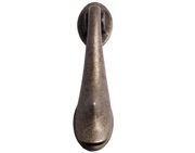 Cardea Ironmongery Slipper Shape Door Knocker (195mm x 47mm), White Bronze - AX003WB