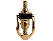 Cardea Ironmongery Cavendish Reeded Urn Door Knocker, Unlacquered Brass - AX006UNL
