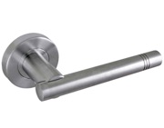 Access Hardware B15 - Satin Stainless Steel Door Handles - B15SSS (sold in pairs)