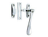 Prima Spoon End Reversible Casement Fastener With Hook And Mortice Plate, Polished Chrome - BC125