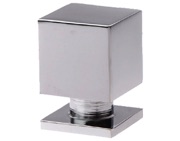 Prima Cube Cupboard Knob (15mm, 18mm Or 25mm), Polished Chrome - BC1396