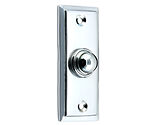 Prima Stepped Bell Push, Polished Chrome - BC183